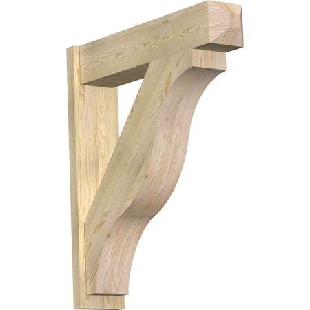 Ekena Millwork Funston Craftsman Rough Sawn Outlooker, Douglas Fir, 8"W x 36"D x 40"H OUT08X36X40FST04RDF